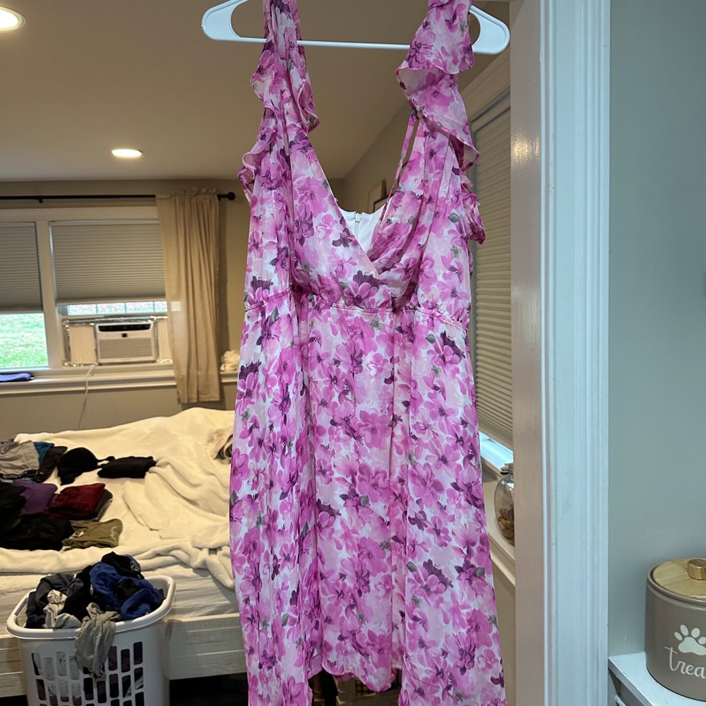 ARULA short Floral Dress - Pink Size B (XL/XXL)